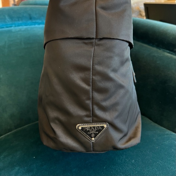 PRADA Tessuto Double Black Nylon
Leather Handbag - Picture 11 of 11